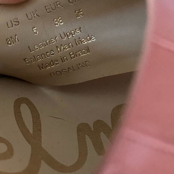 Sam Edelman Rosalind Ankle Strap Leather Wood Platform Stud Heel Sandals size 8 - Picture 10 of 10